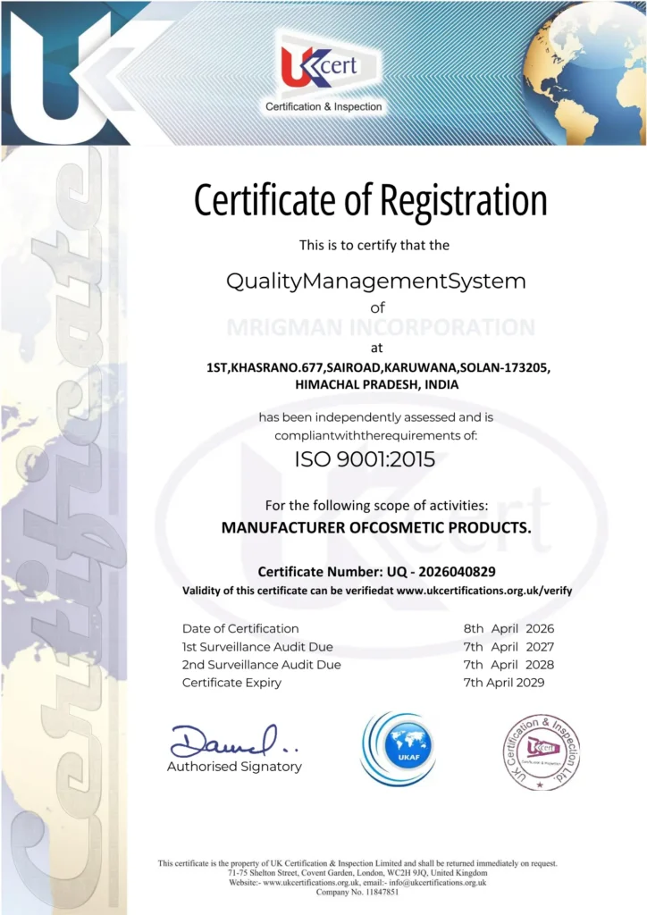 ISO Certificate