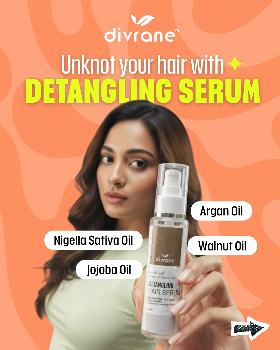 Mechanical Damage Prevention using Divrane Detangling Hair Serum